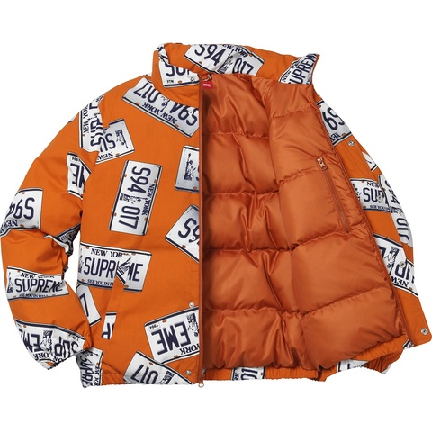 Supreme License Plate Puffy Jacket - Colorway