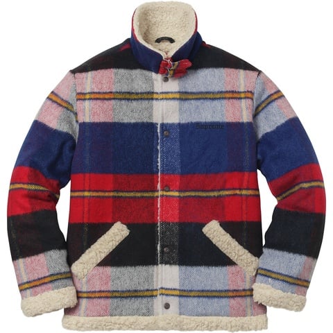 Supreme Plaid Shearling Bomber - Colorway