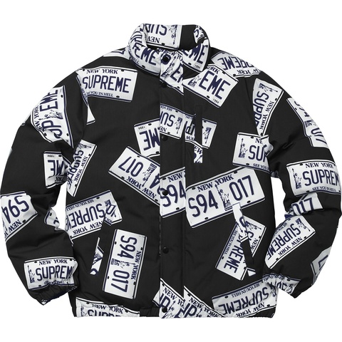Supreme License Plate Puffy Jacket - Colorway
