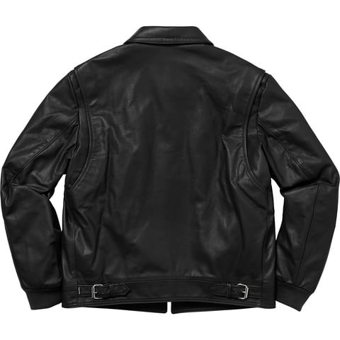 Supreme Supreme®/Schott® Leopard Lined Leather Work Jacket - Colorway