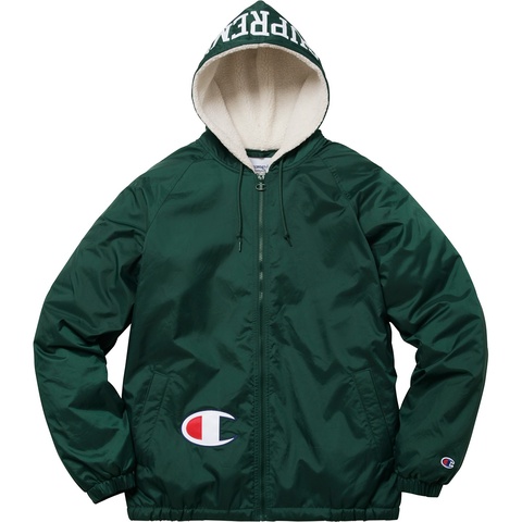 Supreme®/Champion® Sherpa Lined Hooded Jacket - Supreme