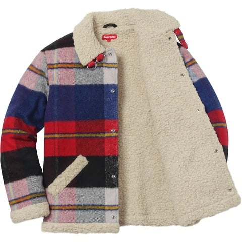 Supreme Plaid Shearling Bomber - Colorway