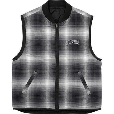 Reversible Shadow Plaid Vest - fall/winter 2017 - Supreme