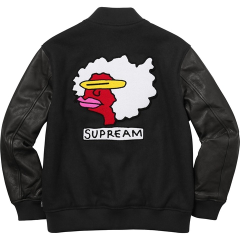 Supreme Gonz Ramm Varsity Jacket 黒XLサイズ Supreme Varsity - | Leather Outerwear