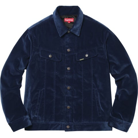 Velvet Trucker Jacket - fall/winter 2017 - Supreme