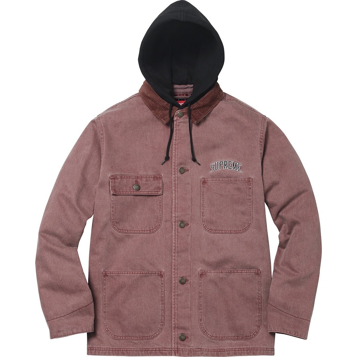 Supreme Hooded Chore Coat (FW17) - $188