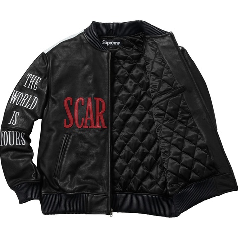Scarface™ Embroidered Leather Jacket - Supreme