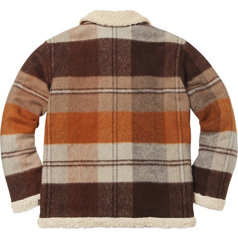 Supreme Plaid Shearling Bomber - Colorway