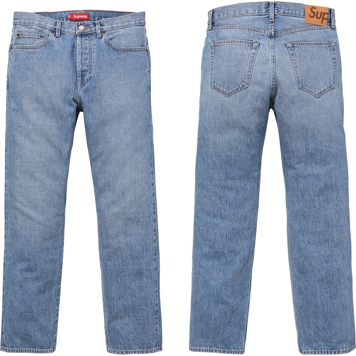 Supreme Stone Washed Slim Jeans (fall/winter 2017) - $158.00