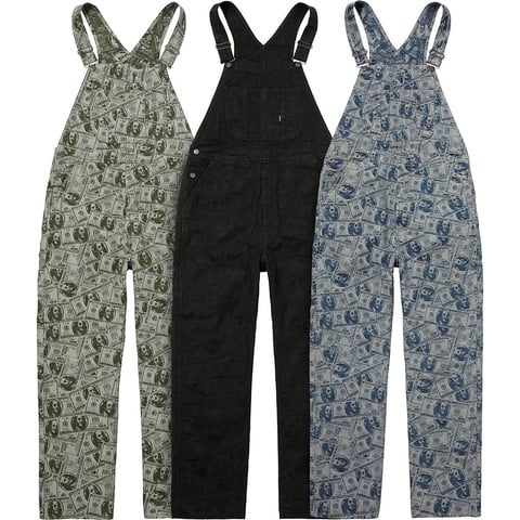 Supreme 100 Dollar Bill Overalls - $188.00