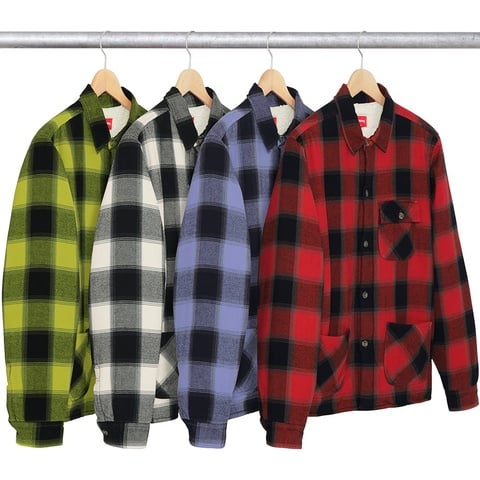 Plaid Flannel Zip Up Shirt - fall/winter 2017 - Supreme Plaid Flannel Zip Up Shirt - fall/winter 2017 - Supreme