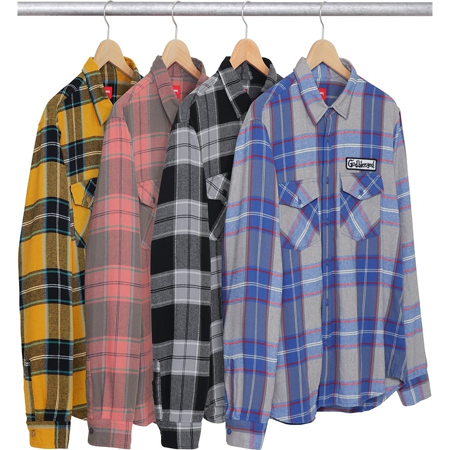 God Bless Plaid Flannel Shirt - fall/winter 2017 - Supreme