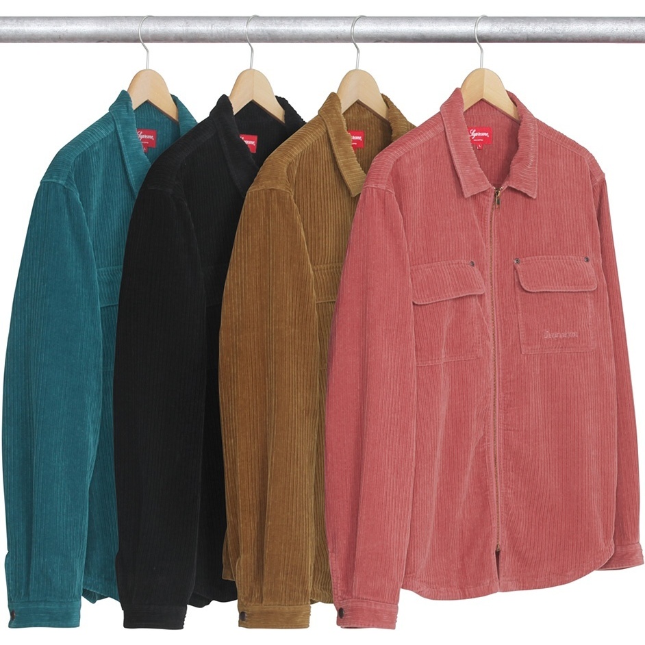 Corduroy Zip Up Shirt - fall/winter 2017 - SupremeCommunity