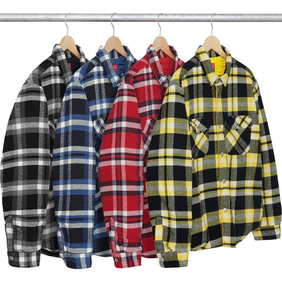 Quilted Arc Logo Flannel Shirt - SupremeCommunity