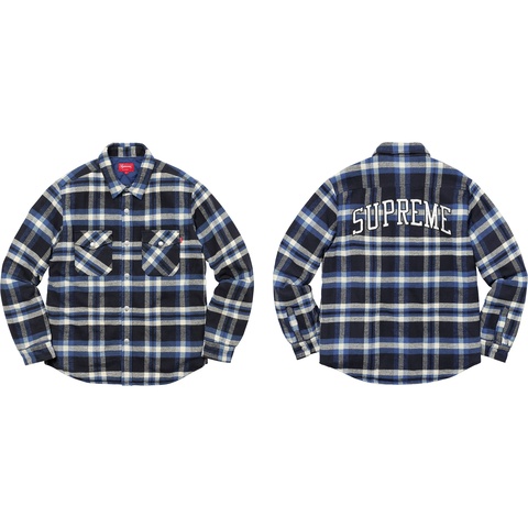 Supreme Quilted Arc Logo Flannel Shirt - Colorway