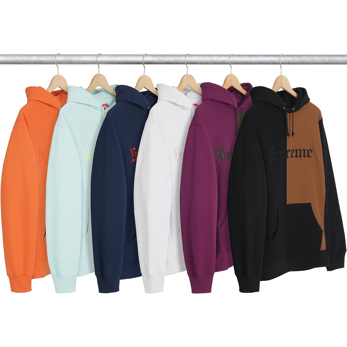 supreme split old english hoodnd 専用 Split Old English Hooded Sweatshirt - Supreme
