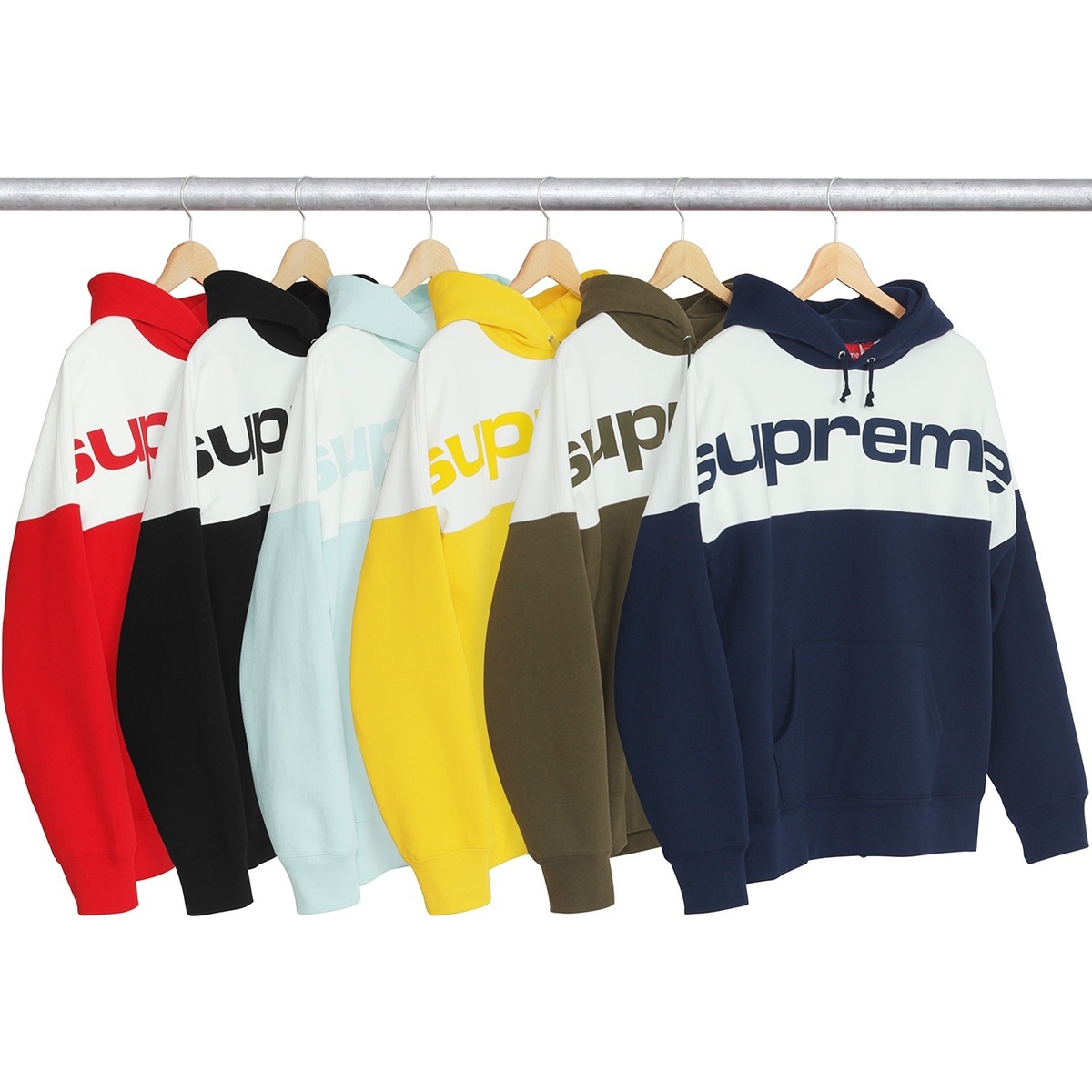 Blocked Hooded Sweatshirt - fall/winter 2017 - Supreme