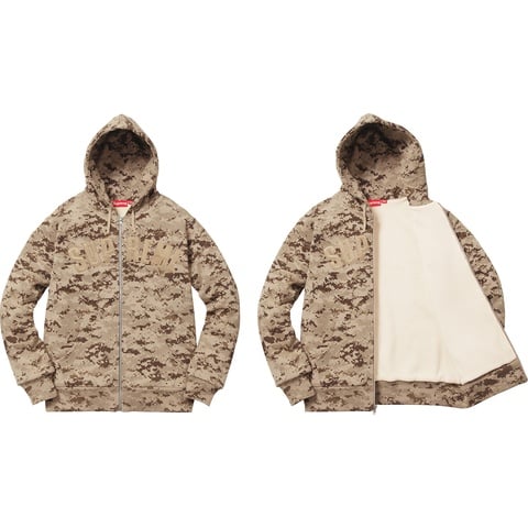 Supreme Arc Logo Thermal Zip Up Sweatshirt - Colorway