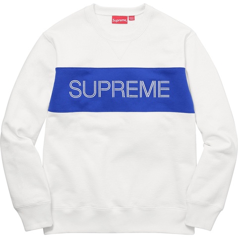 Supreme Zig Zag Stitch Panel Crewneck - Colorway