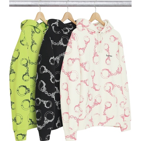 Handcuffs Hooded Sweatshirt - SupremeCommunity Handcuffs Hooded Sweatshirt - SupremeCommunity