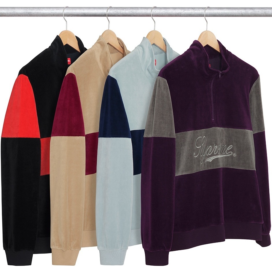 Velour Half Zip Pullover - fall/winter 2017 - Supreme