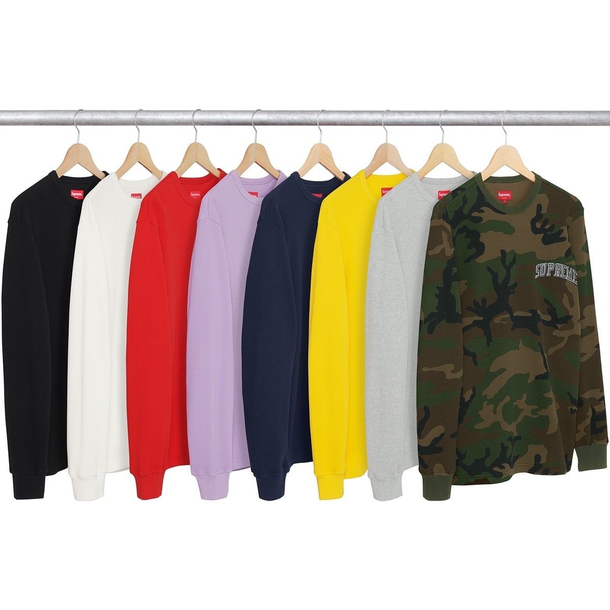 トレーナー/スウェット Supreme arc Logo long sleeve thermal Supreme Arc Logo Long Sleeve Thermal Black - StockX News