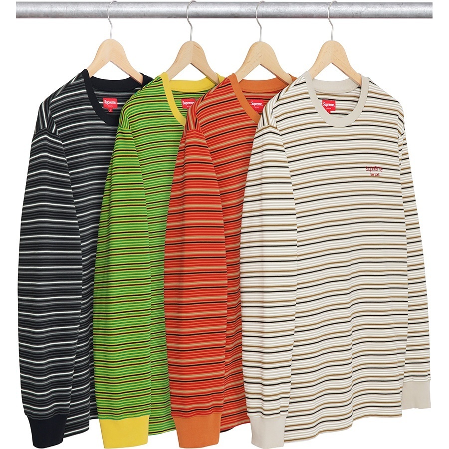 Supreme Raised Stripe L/S Top (fall/winter 2017) - $110.00