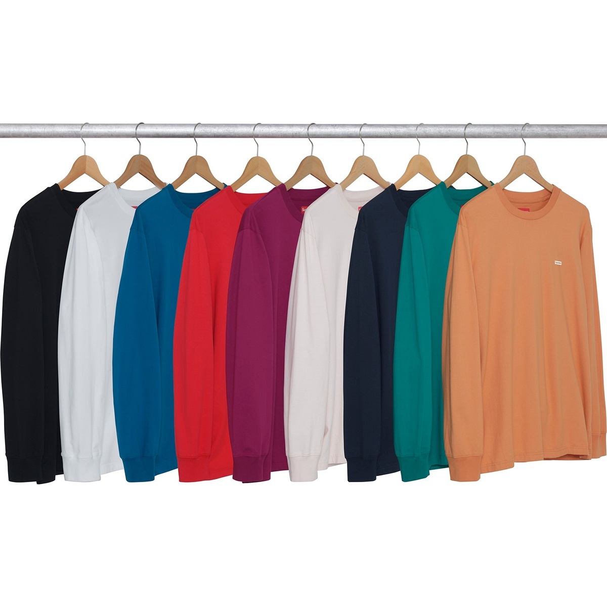 Metallic Box Logo L/S Tee - fall/winter 2017 - Supreme