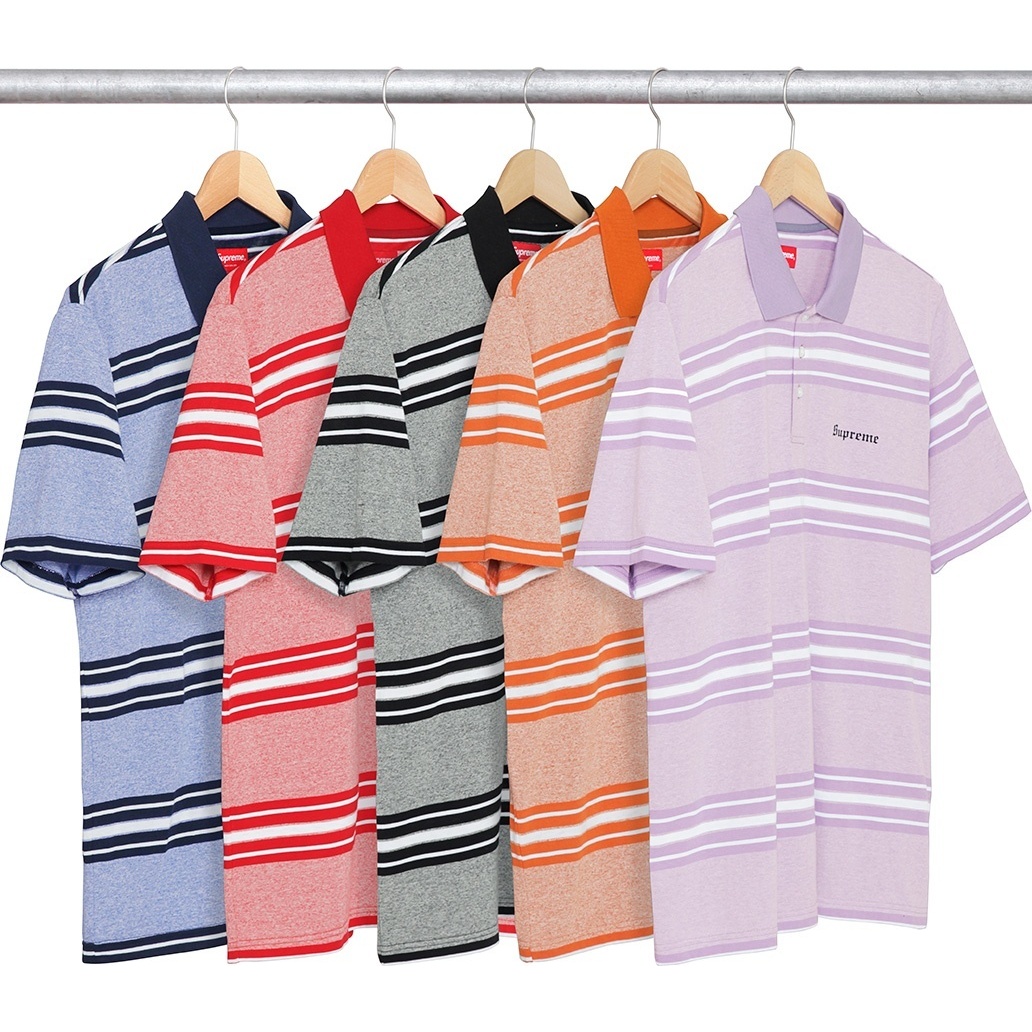 Heather Stripe Polo - fall/winter 2017 - Supreme