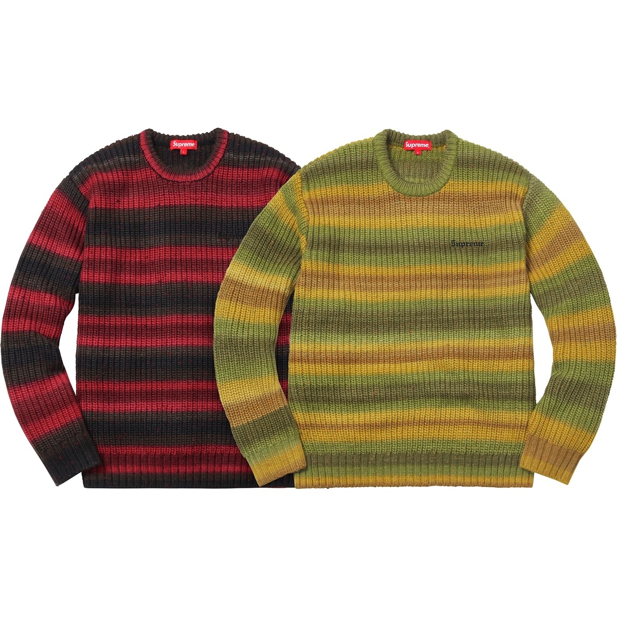 Supreme Ombre Stripe Sweater (fall/winter 2017) - $148.00