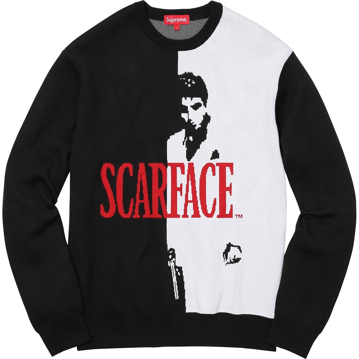 Supreme SCARFACE ニットセーター Mサイズ Scarface™ Sweater - fall/winter 2017 - Supreme