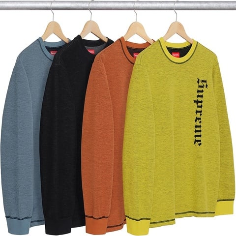 Supreme Reverse Terry L/S Top - $110.00