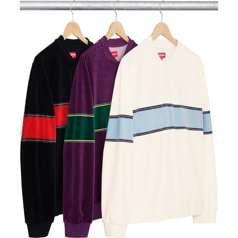 トップス Supreme velour snap Henley Velour Snap Henley - fall/winter 2017 - Supreme