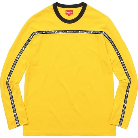 Supreme Tape Stripe L/S Pique Top - Colorway