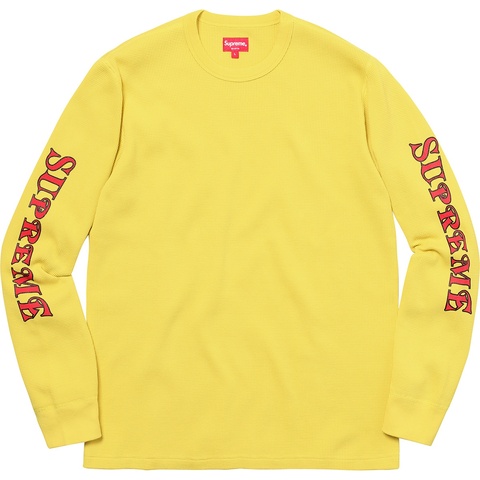 Sleeve Logo Waffle Thermal - fall/winter 2017 - Supreme