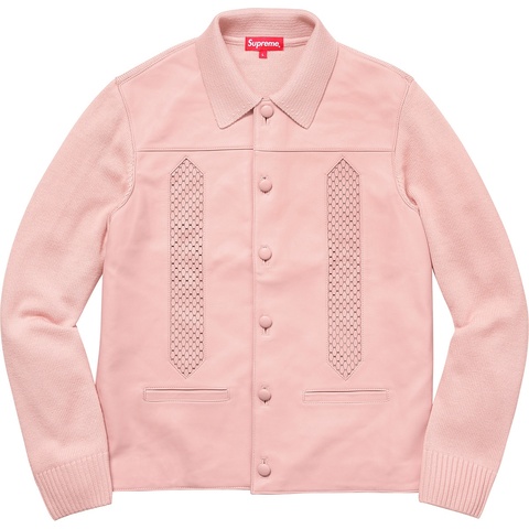 Supreme Leather Front Polo Sweater - Colorway