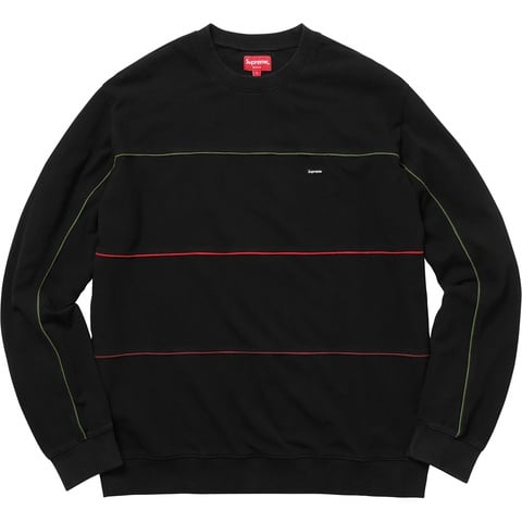 Supreme Multicolor Piping Pique Crewneck - Colorway