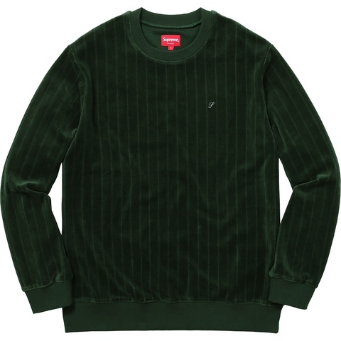 Supreme Ribbed Velour Crewneck - Colorway