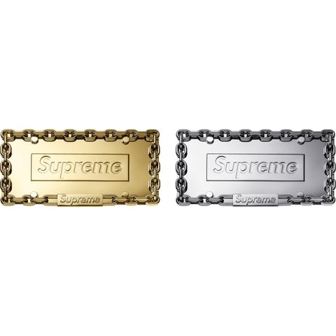 Chain License Plate Frame - fall/winter 2018 - Supreme