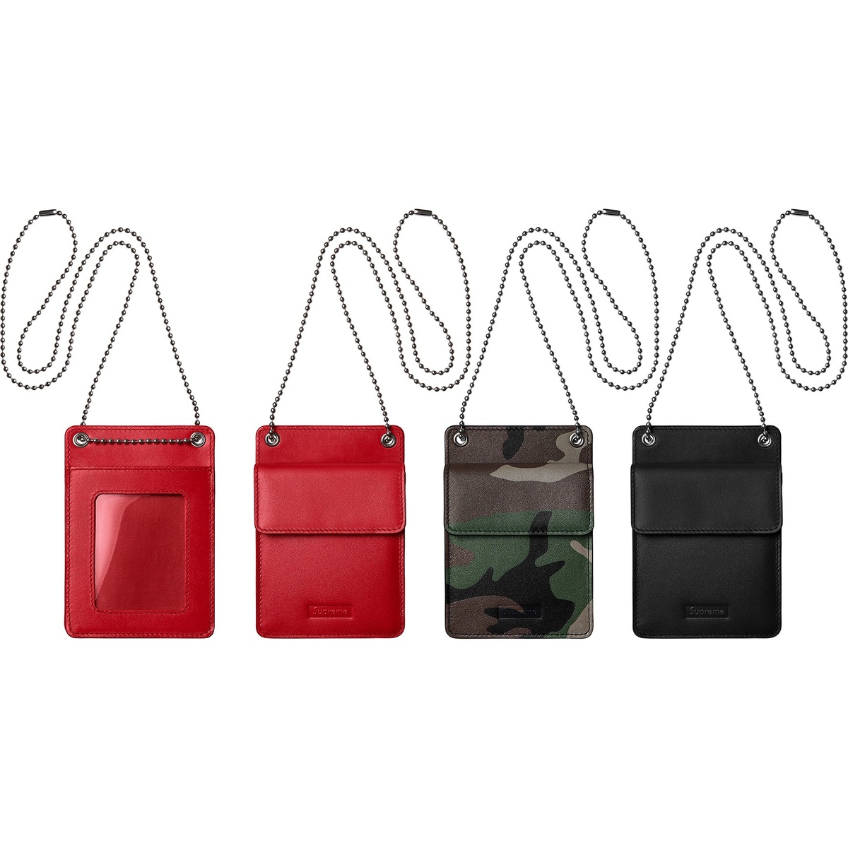 Supreme Leather ID Holder + Wallet (fall/winter 2018) - $128.00
