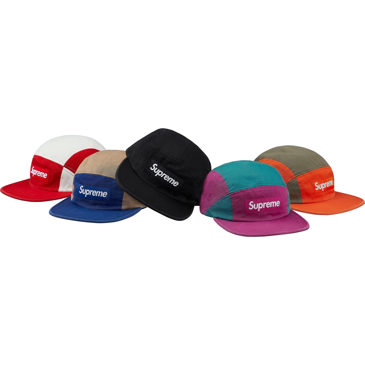 supreme contrast panel キャンプキャップ ロイヤル Contrast Panel Camp Cap - fall/winter 2018 - Supreme