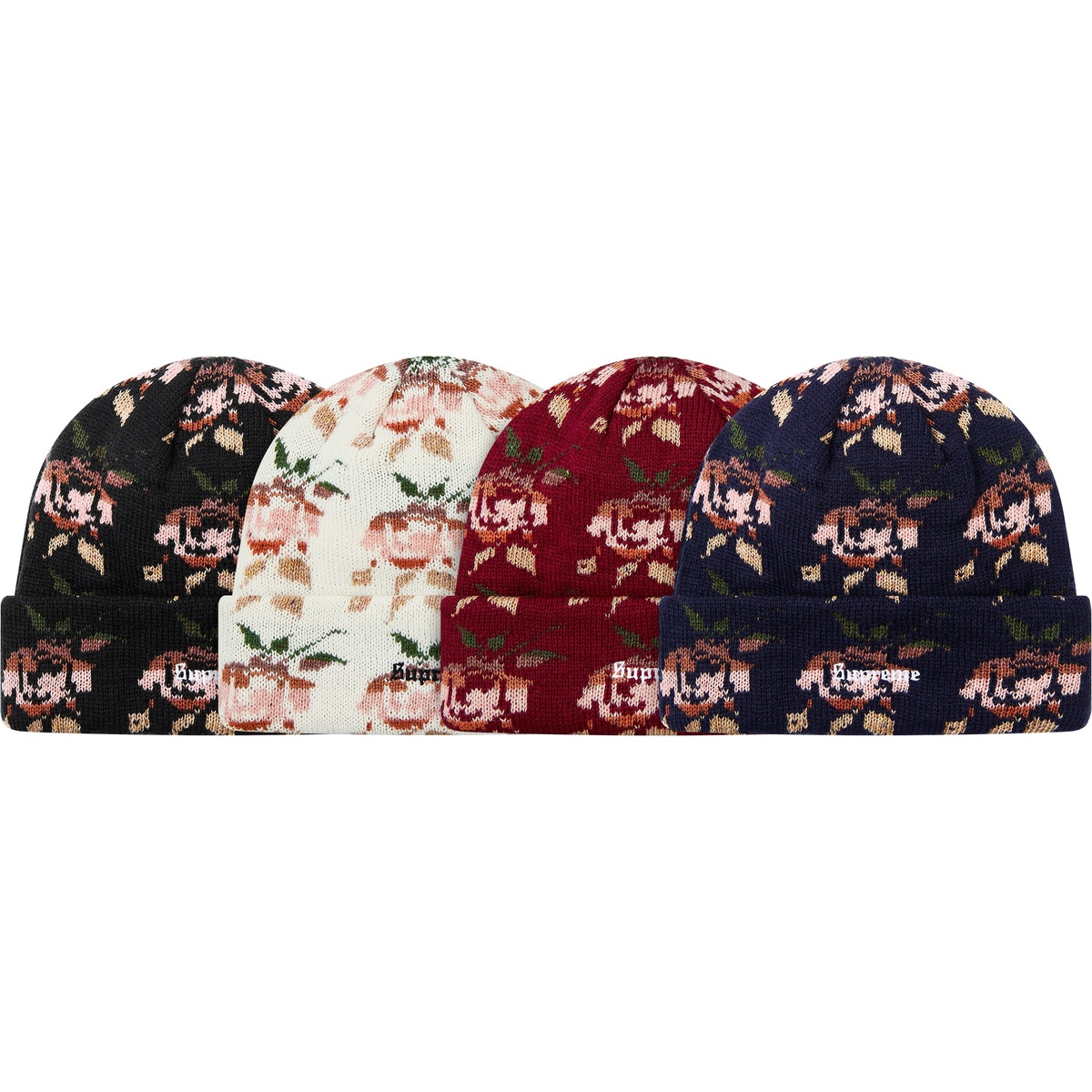 Rose Jacquard Beanie - fall/winter 2018 - SupremeCommunity