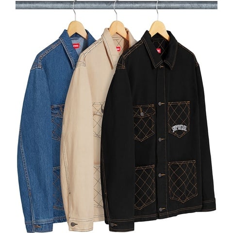 Diamond Stitch Denim Chore Coat - fall/winter 2018 - Supreme