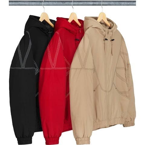 Zig Zag Stitch Puffy Jacket - SupremeCommunity