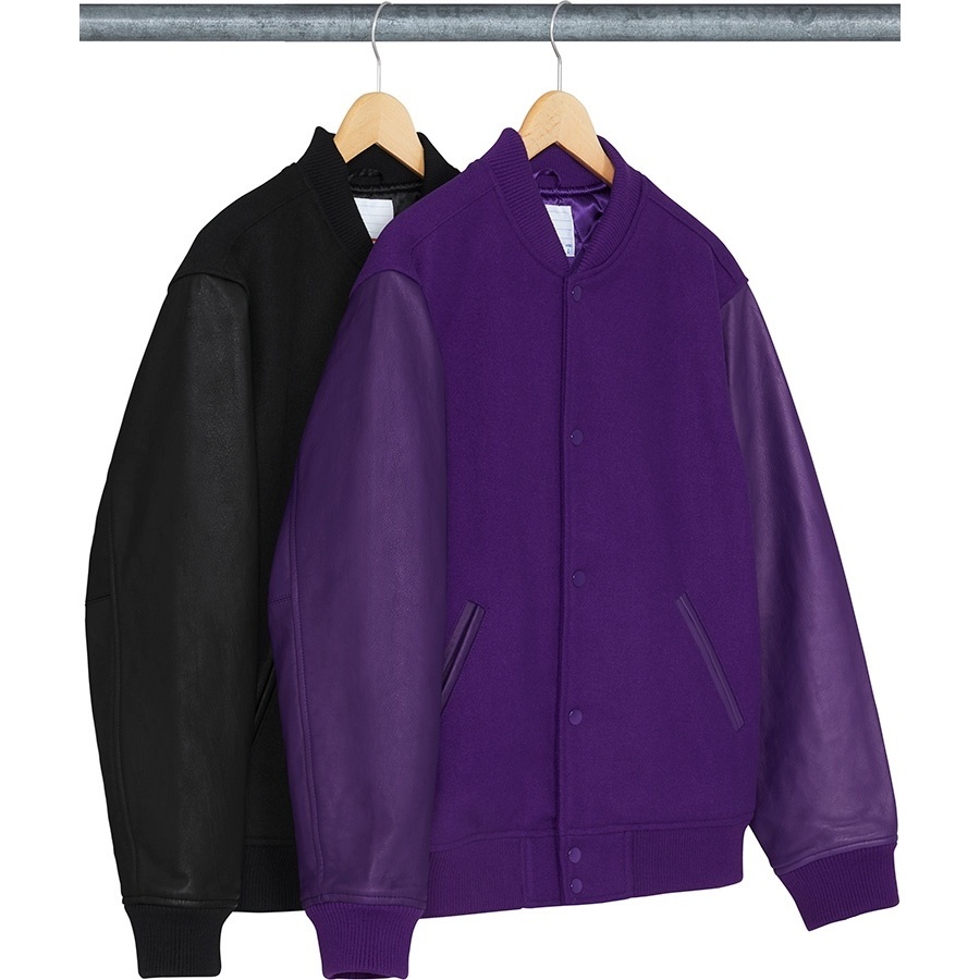 Motion Logo Varsity Jacket - SupremeCommunity