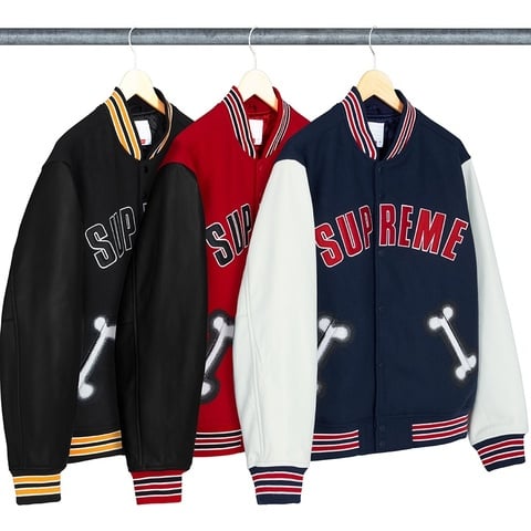 Supreme Bone Varsity Jacket - $438.00