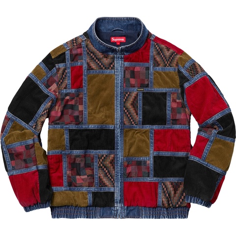 Supreme Corduroy Patchwork Denim Jacket - Colorway