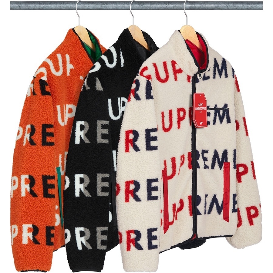 Supreme Reversible Logo フリース SUPREME REVERSIBLE LOGO FLEECE JACKET ORANGE SIZE LARGE | eBay