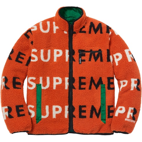 Supreme Reversible Logo Fleece Jacket - Colorway