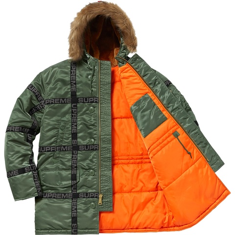 Supreme Logo Tape N-3B Parka - Colorway